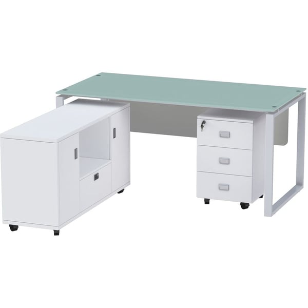 Steel deals computer desk