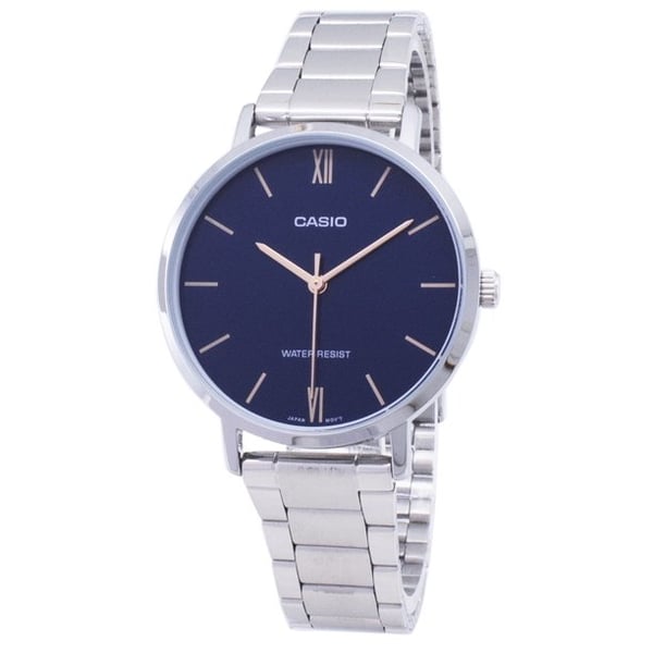 Buy CASIO Women s Analog Blue Dial Watch LTP VT01D 2B Online in UAE Sharaf DG