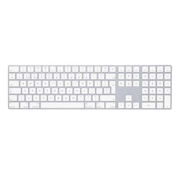 لوحة مفاتيح أبل ماجيك مع لوحة مفاتيح رقمية  -  انجليزي فضي