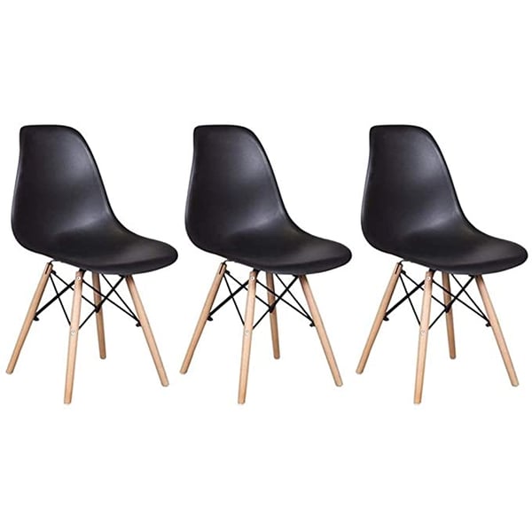 Black molded plastic chair hot sale
