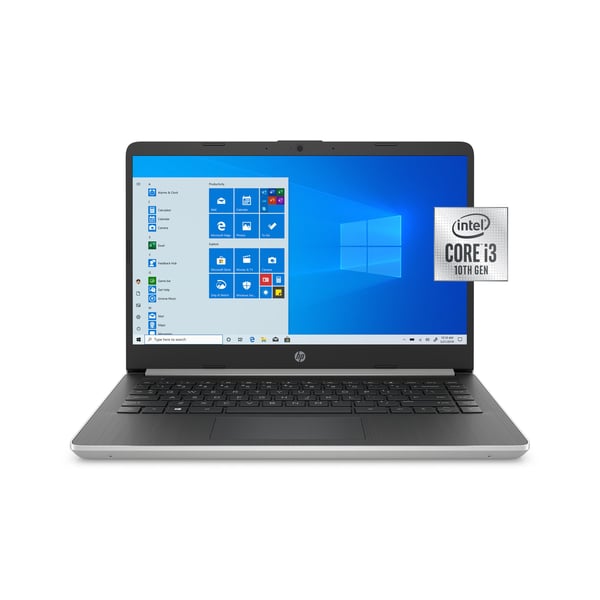 HP (2019) Laptop - 10th Gen / Intel Core i3-1005G1 / 14inch HD / 512GB SSD / 8GB RAM / Windows 10 / Natural Silver - [14-DQ1037WM]
