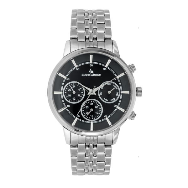 Buy Louis Arden Men s Stainless Steel Analog Watch LA8507M PNP BLK Online in UAE Sharaf DG