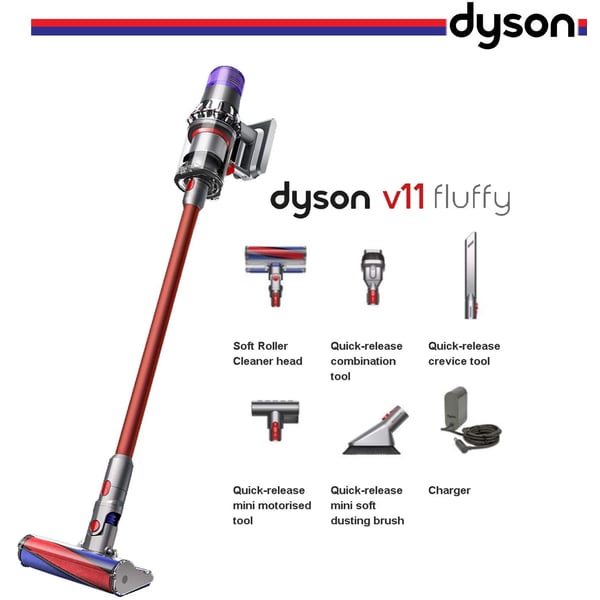 Buy Dyson V11 Fluffy Cord-Free Vacuum Cleaner – Red Online in UAE