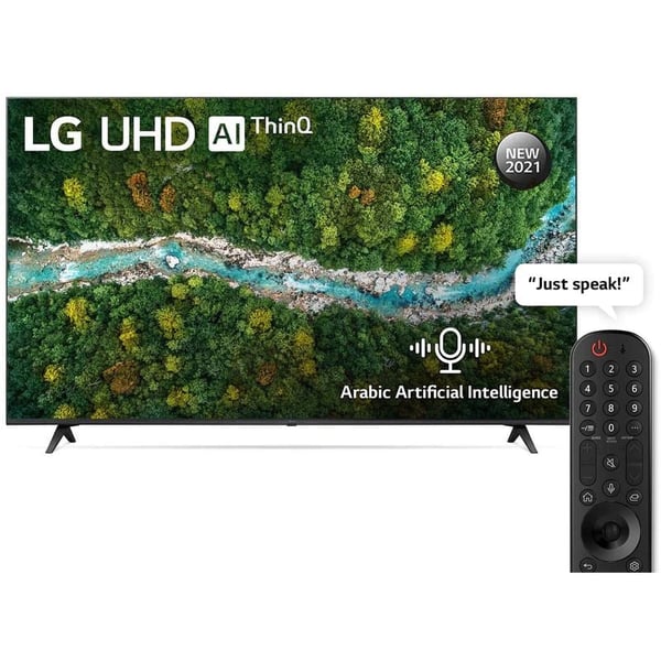 LG 4K Ultra HD Smart Television Cinema Screen Design HDR webOS Smart with ThinQ AI 50UP7750PVB (2021 Model)