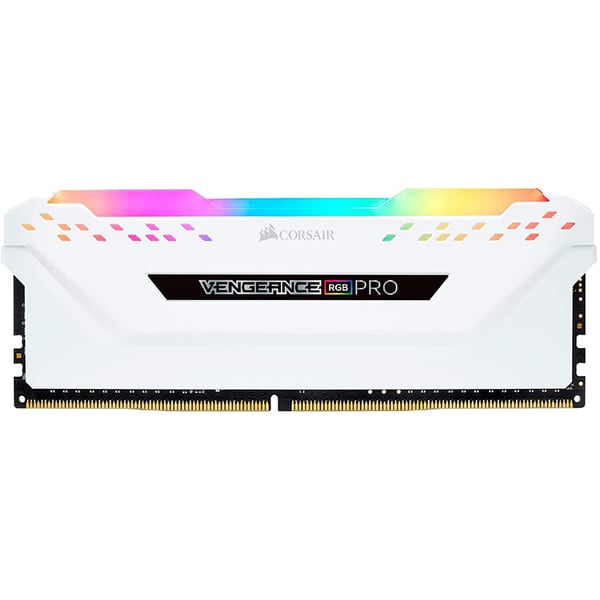 Corsair Vengeance RGB Pro 16GB (2 x 8GB) DDR4 DRAM 3200MHz C16 Memory Kit White