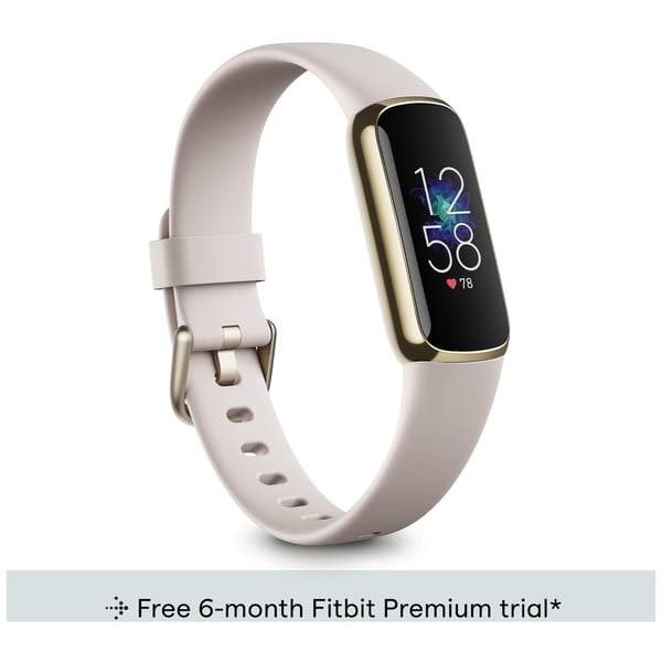 Fitbit FB422GLWT Luxe Fitness Tracker Soft Gold/White