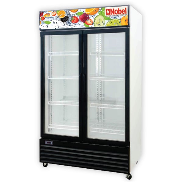 Double door display hot sale fridge for sale