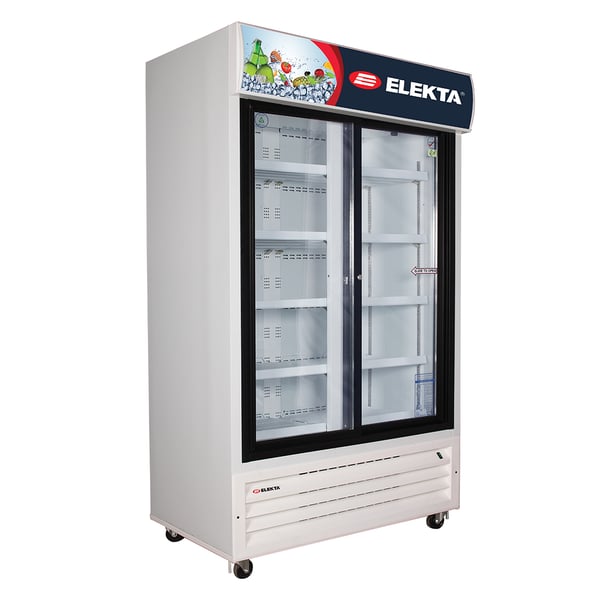 Double sliding sale door display fridge