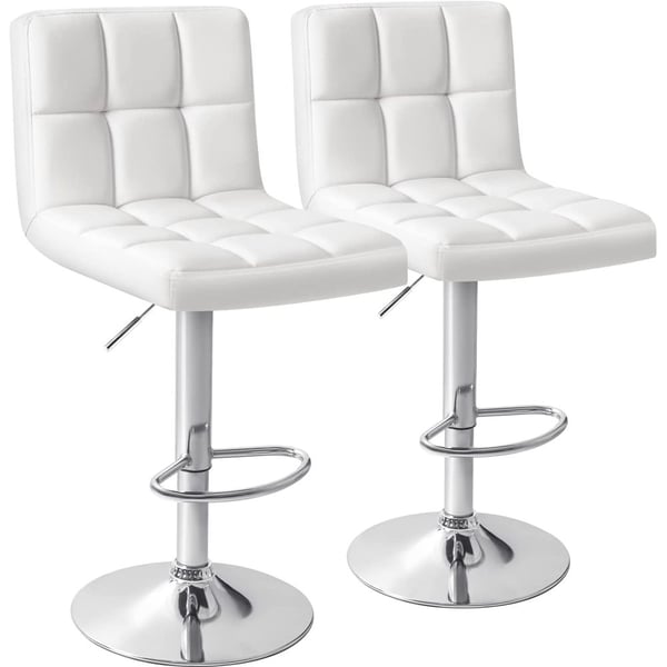 White bar deals set with stools