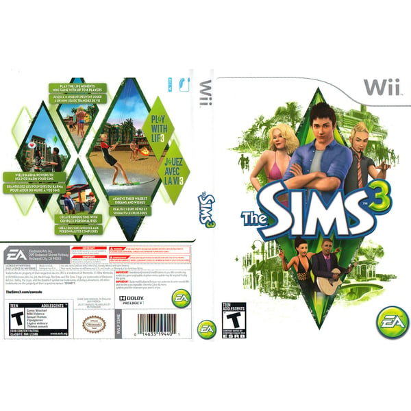 The sims outlet nintendo wii