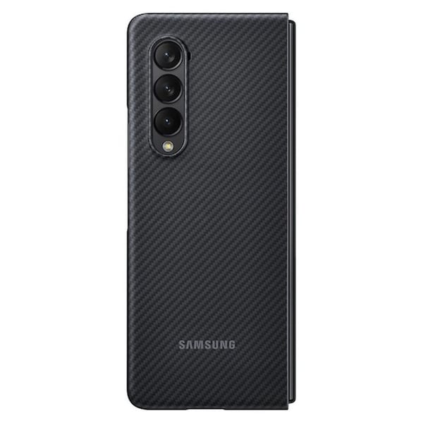 غطاء أراميد لهاتف سامسونج Galaxy Z Fold3 5G باللون الأسود