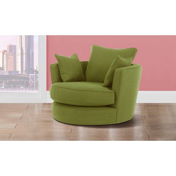 Buy A To Z Furniture Modern Big Round Sofa Chair In Green Color