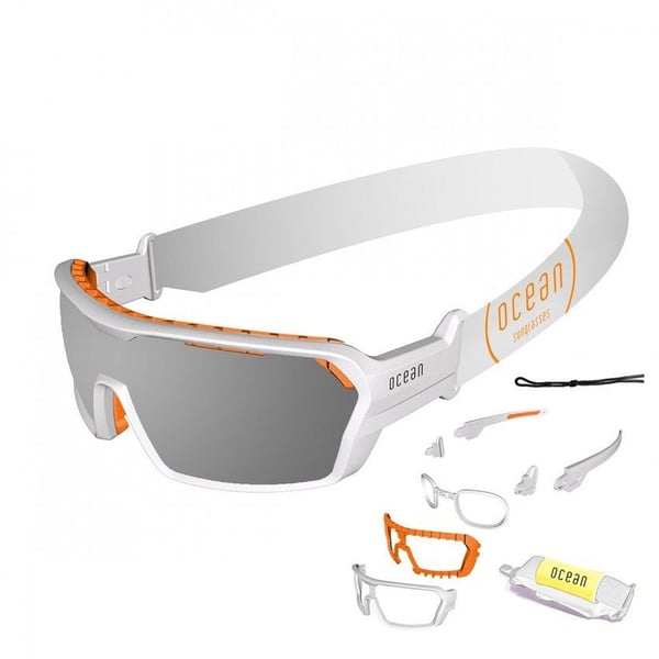 Orange and white on sale sunglasses