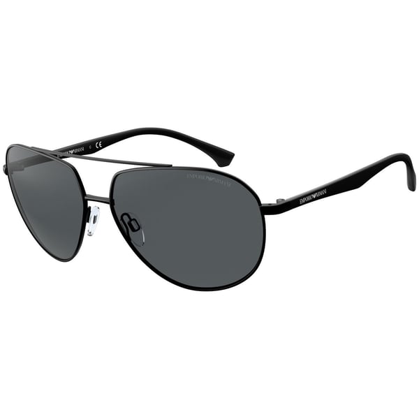 Emporio Armani Pilot Black For Men Sunglass