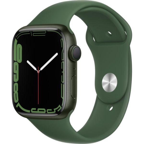 Buy Apple Watch Series 7 GPS 45mm Green Aluminium Case with Clover Sport Band Middle East Version Online in UAE Sharaf DG