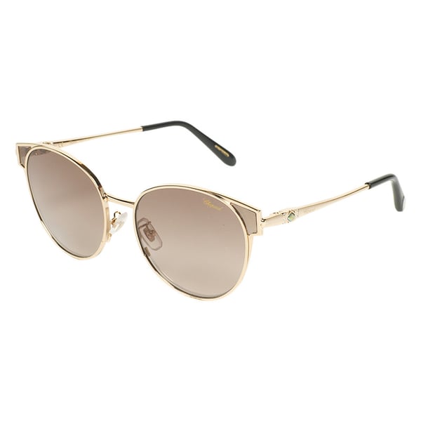 Buy Chopard Schc21s 0300 Oval Gold Fullrim Sunglasses For Women