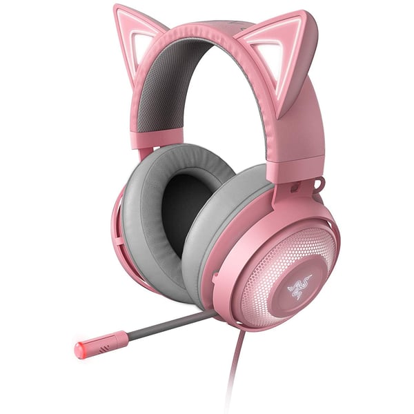 Razer RZ04-02980200-R3M1 Kraken Kitty On Ear Gaming Headset Quartz Pink