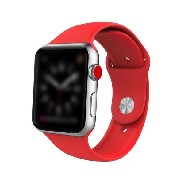 Buy Replacement Band For Apple Watch Series 1 2 3 4 42mm Red Online in UAE Sharaf DG