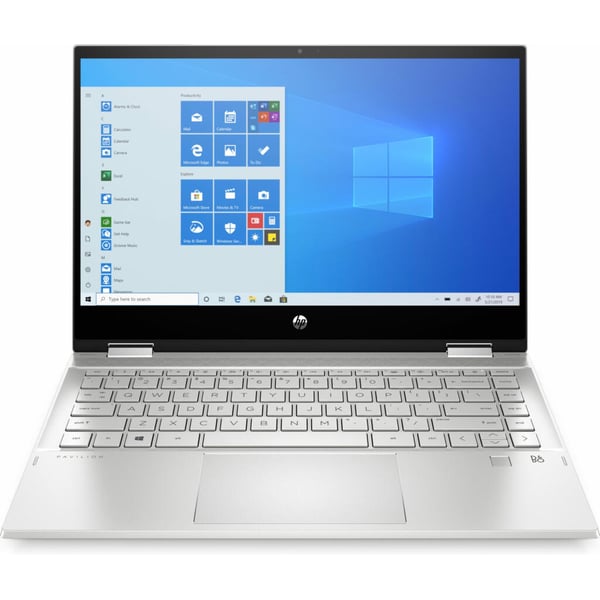 HP Pavilion x360 (2020) Laptop - 11th Gen / Intel Core i5-1135G7 / 14inch FHD Touch / 256GB SSD / 8GB RAM / Windows 10 Home / English Keyboard / Silver - [14-dw1010wm]