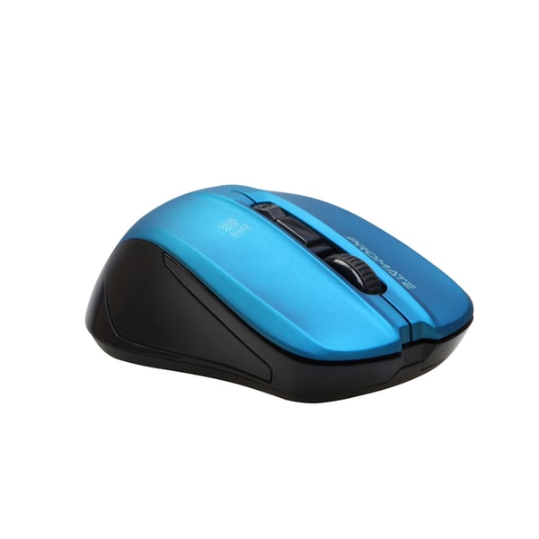 Buy Promate Wireless Mouse Contour Blue Online in UAE