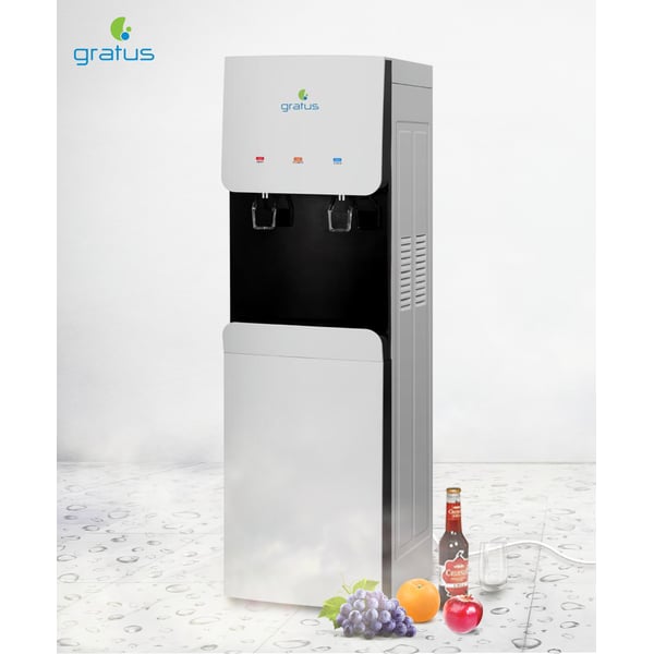 Hot and cold water dispenser hot sale with refrigerator