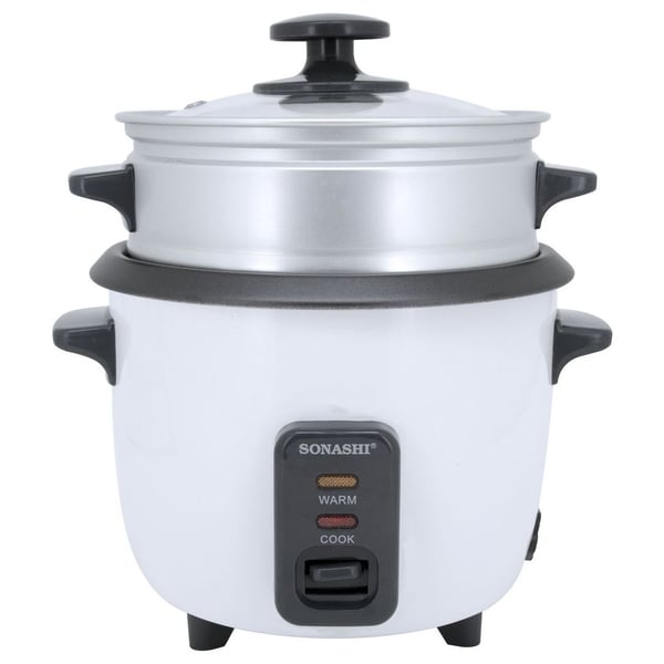 Buy Sonashi Aluminium Rice Cooker With Steamer Online in UAE | Sharaf DG