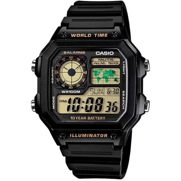 Casio world time store watch price