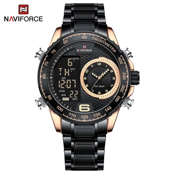 Buy Naviforce 9199 Cyclop Men Watch-nf9199s-rgblk Online in UAE | Sharaf DG