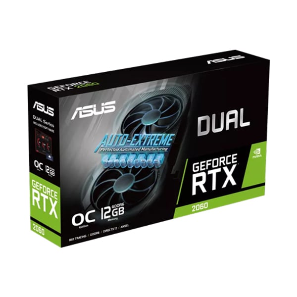 Asus Dual Geforce Rtx 2060 Evo Oc Edition 12gb Gddr6 Graphics Card