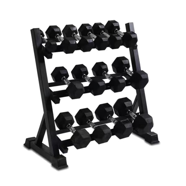 Buy Sparnod Fitness 3 tier Dumbbell Rack Multilevel Weight Storage Organizer For Home Gym Online in UAE Sharaf DG