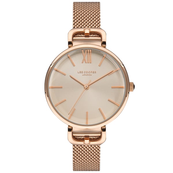 Lee cooper rose gold watch hot sale