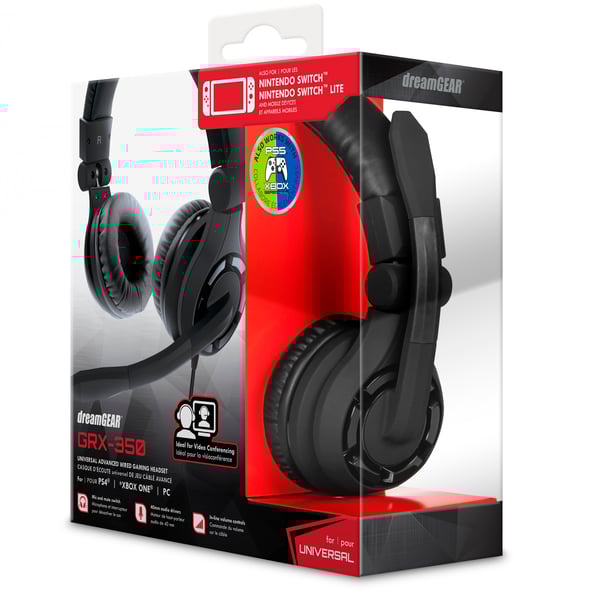 DreamGEAR GRX-350 Wired Gaming Headset BLUE Cross Platform PS4