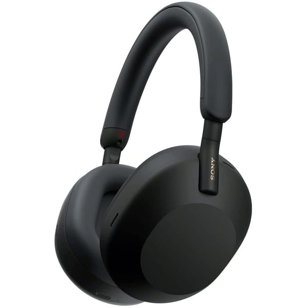سماعات لاسلكية لإلغاء الضوضاء من النوع سوني WH-1000XM5 اللون الأسود