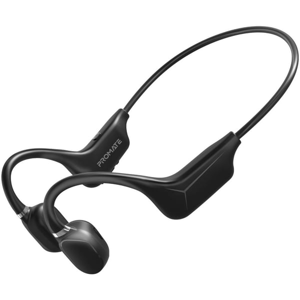 Promate Bone Conduction Bluetooth Headphones with Built in Mic Ripple Black