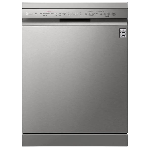 LG QuadWash Steam Dishwasher, 14 Place Settings, EasyRack Plus, Inverter Direct Drive, ThinQ