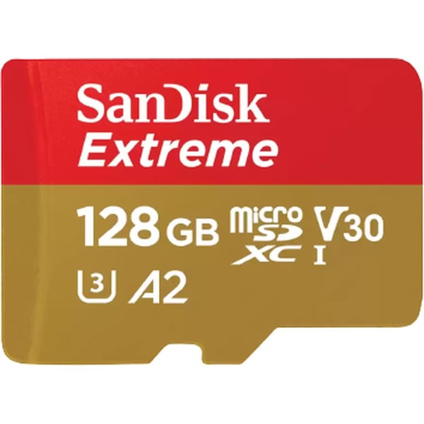 Sandisk Memory Card Extreme MicroSD UHS I 128GB Red/Beige SDSQXAA-128G-GN6MN