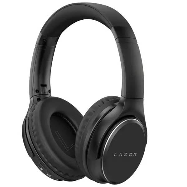 Buy Lazor EA203 Wireless On Ear Headset Black Online in UAE Sharaf DG