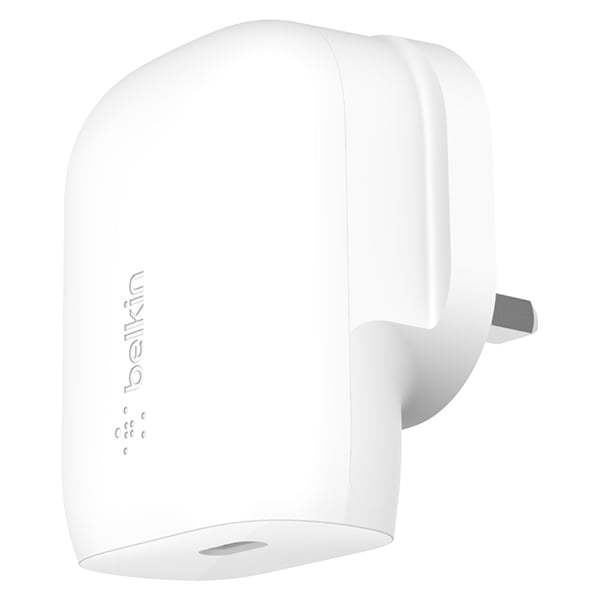 شاحن بيلكن جداري بمنفذ USB-C لون أبيض