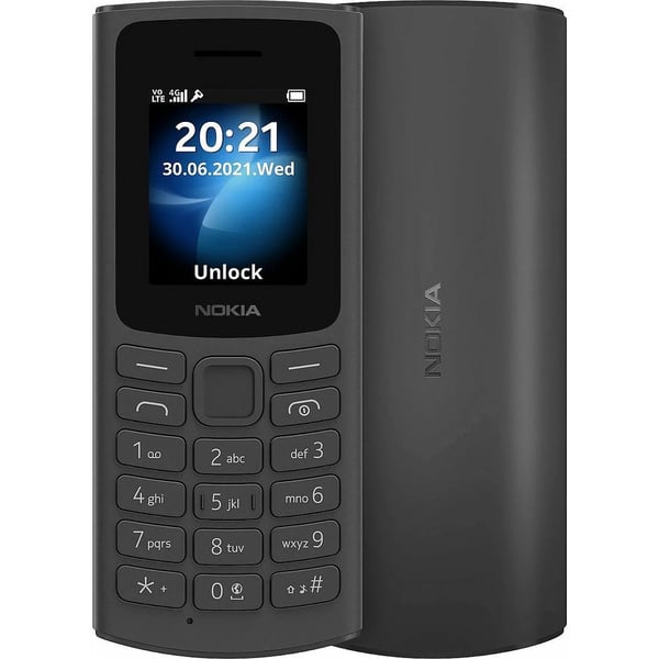 Nokia 105 48MB Black 4G Dual Sim Smartphone