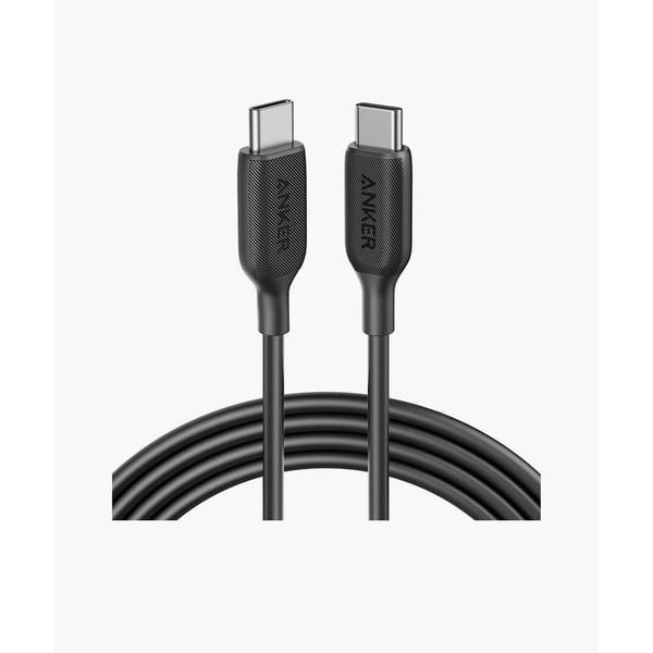 كابل أنكر باور لاين 3 USB-C إلى USB-C (3 قدم/0.9 متر) - أسود (A8852H11)