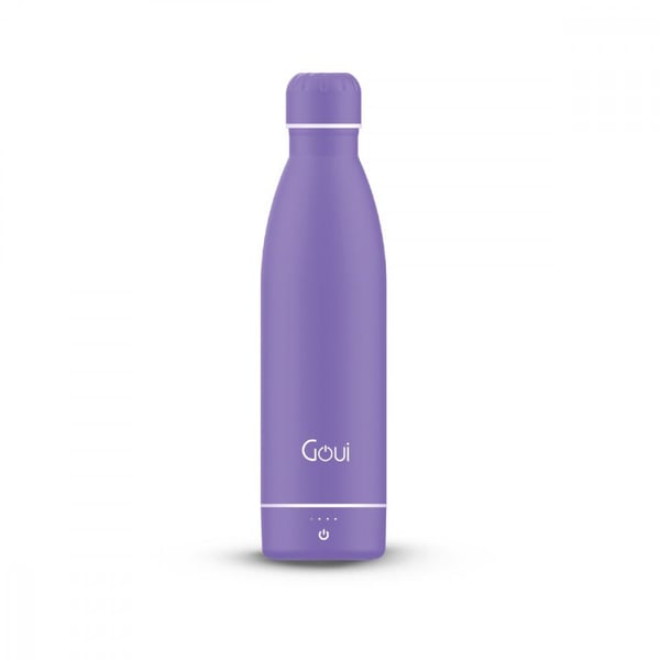 Goui Stainless Steel Bottle With Power Bank 6000mAh Purple