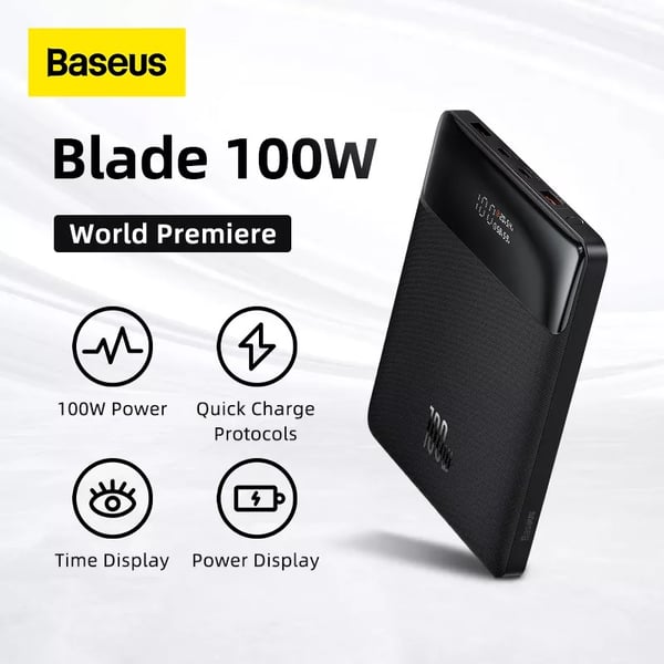 Baseus Blade 20000mAh 100W Power Digital Display Fast Charging Power Bank