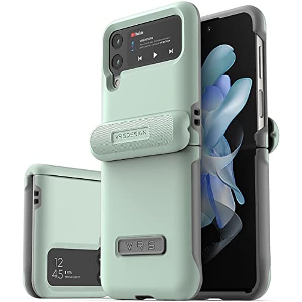 Vrs Design Terra Guard Modern [hinge Protection] Designed For Samsung Galaxy Z Flip 4 Case Cover (2022) - Mint