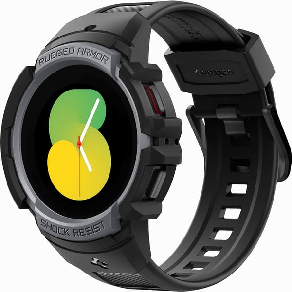 Spigen Rugged Armor Pro Designed For Samsung Galaxy Watch 5 Case With Band 44mm (2022) - Charcoal Gray
