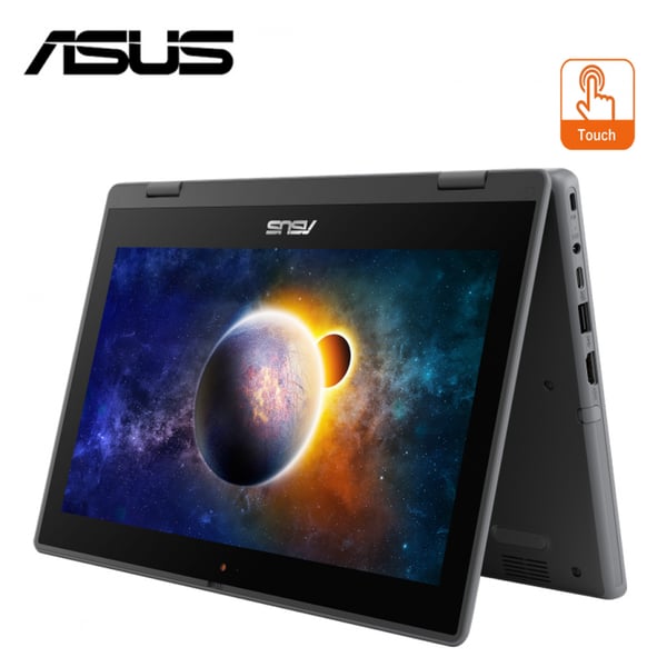 Asus BR1100FKA-XS04T 2in1 Touchscreen Rugged Convertible Laptop Celeron N4500 Dual-core 1.10GHz 4GB 128GB SSD Intel UHD Graphics Win10 Pro 11.6inch HD Dark Grey English Keyboard- International Version