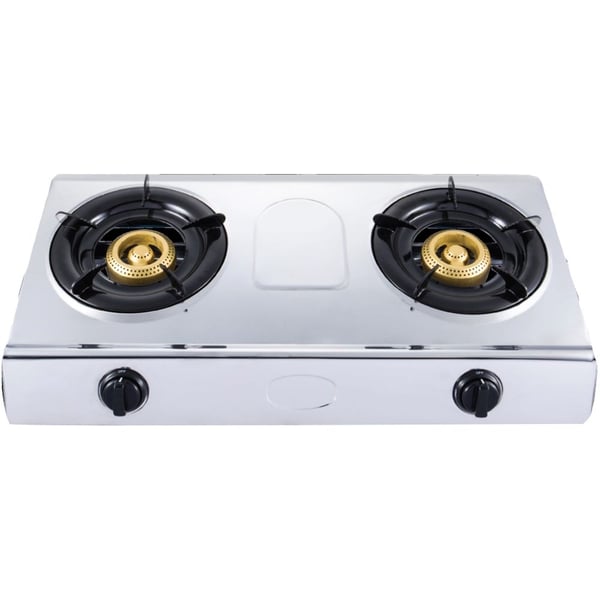 Gas stove double outlet burner