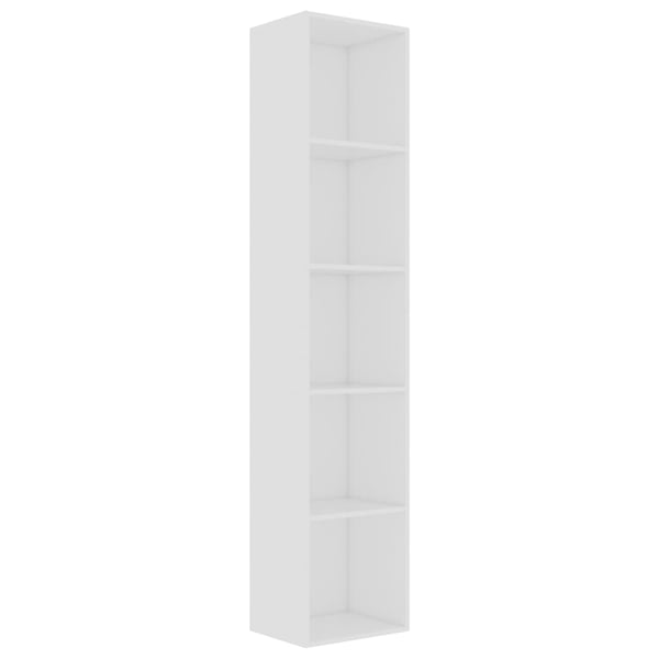 vidaXL Book Cabinet White 40x30x189 cm Engineered Wood