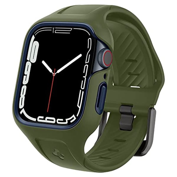 Spigen Liquid Air Pro designed for Apple Watch Series 8/7 (45mm) Case with Band - Moss Green