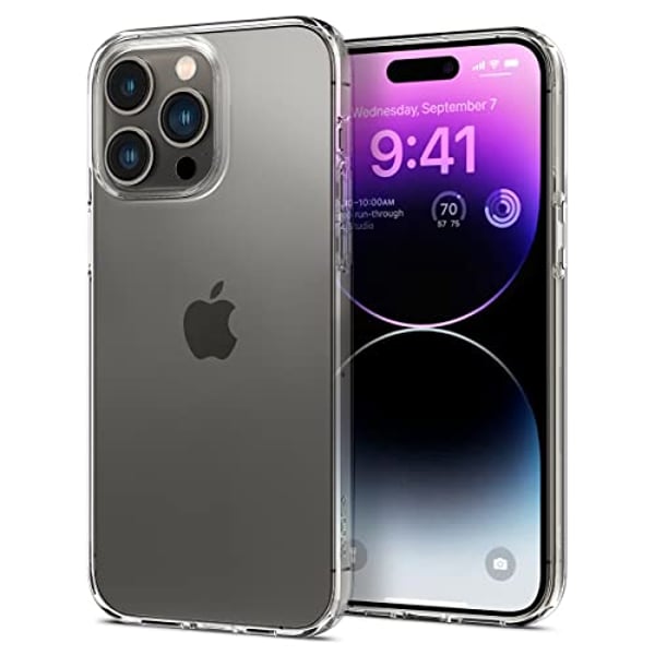 Spigen Liquid Crystal designed for iPhone 14 Pro case cover - Crystal Clear