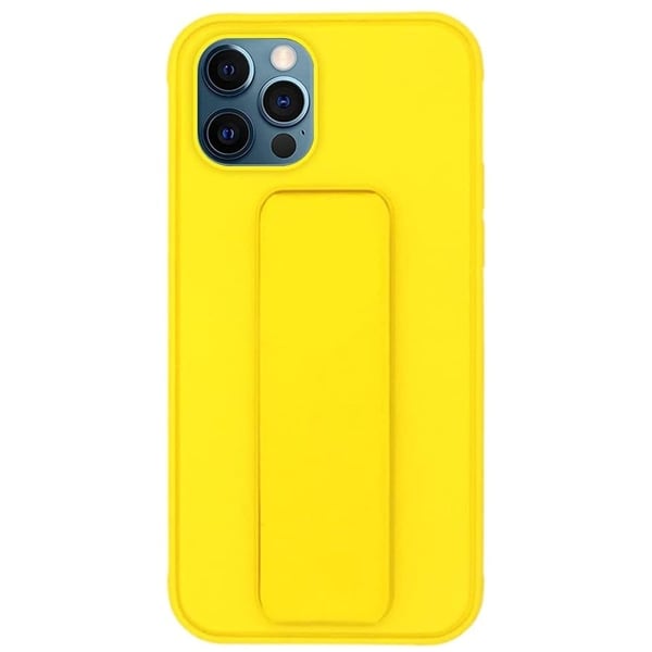 Zolo Finger Grip Holder and standing cover with Car Magnetic Multi-function Shockproof Protective Case Cover For iphone 11 Pro Yellow